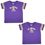 ( Pack of 2 ) NCAA幼児LSU Tigersアスレチック半袖Tシャツ 6-12M パープル
