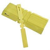 100枚入り 園芸ラベル 防水タグ プラスチックラベル マーカー ステッカー 標識 フック 保育園　ガーデン