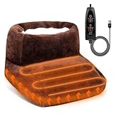 フットウォーマー Menetop 足温器 電気足温器 USB足温器 フットヒーター 3段階切替 タイマー 5V 足入れ 冷え症対策 ヒーター