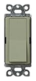 Lutron SC-1PS-GB Diva 15-Amp 120-Volt to 277-Volt Single-pole Switch in Greenbriar [並行輸入品]