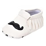 ベビーシューズ ファーストシューズ サンダル ベビーフィート 男の子 女の子 幼児 PU 合成皮革 髭 可愛い ボトムソフト 3ヶ月-24ヶ月 hibote ホワイト 内径12cm