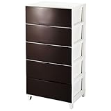 サンカ ルームス(ROOM'S) チェスト 5段 ワイド (幅54 奥行42) ブラウン RM-545(BR)