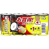 三菱電機 アルカリ乾電池(シュリンクパック) 単1形 4個入 LR20GH/4S