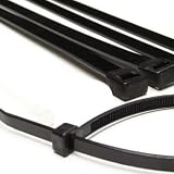 200ロット12 "ブラックケーブルタイHeavy Duty 50lb Long IndustrialワイヤZip Ties