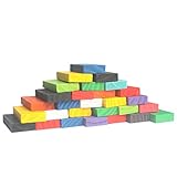 Andux Space 120個セット カラフル 木製ドミノ 積み木 知育 おもちゃ DMNGP-01