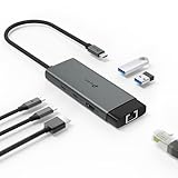 【Amazon.co.jp限定】 TP-Link USB Type-C 6ポート ハブ 4K@60Hz HDMI / 1Gbps イーサネットポート / 100W 高速給電/USB-C ポート x1 / USB-A ポート x2 プラグ&プレイ Windows 11/10/8.1 Linux OS iPad OS iOS Chrome OS 対応 UH6120C