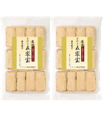 Amazon | 和菓子職人が作る きな粉五家宝 1ケース 8本入り巾着×12