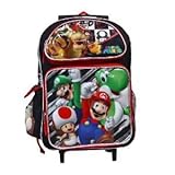 Rolling Backpack - Nintendo - Super Mario and Friends 16" School Bag [並行輸入品]