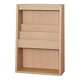 小島工芸 日本製 組立不要 健康仕様のFフォースター 奥行29.5cm マガジンラック ESOP-75マガジン チェリーナチュラル [幅75.2cm 高さ110.2cm] 2371351