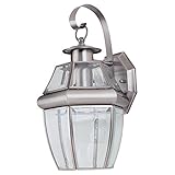 Sea Gull Lighting 8037-965 Single-Light Lancaster Small Classic Outdoor Wall Lantern, Clear Beveled 