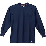 ジーベック ハイブリッド長袖Tシャツ 大きいサイズ 10/紺 6123 4Lサイズ