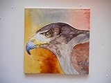 Tile Craft eagle ceramic art tile 6 x 6 inches [並行輸入品]