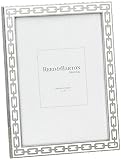 Reed & Barton Silver Link 5 by 7-Inch Frame, White