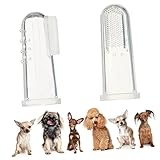 Hohopeti 4個 猫指歯ブラシ 犬の歯磨き指 ペット 犬の歯ブラシ 指歯ブラシ犬 幼児用歯ブラシ 犬用歯ブラシ 用歯ブラシ の歯ブラシ 犬指歯ブラシ