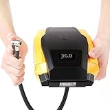 iCODIS CQ1 エアコンプレッサー 車用空気入れ 小型電動ポンプ 空気入れ電動 シガーソケット接続式 コンパクト タイヤインフレーター LEDライト付き 自動車 バイクボール 浮き輪