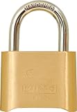 ABUS 18/50 B 2-Inch Brass Die Cast 4-Dial Resettable Combination Padlock with Hardened Steel Shackle