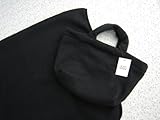 【ＫＡＺＵ　ＳＴＹＬＥ】秋冬物 ハンドメイドフリースウールブランケットBAG付き日本製(ブラック)