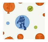 York Wallcoverings DK5827SMP Disney Kids Toy Story Circles & Silhouettes Wallpaper Memo Sample, 8-In
