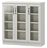 白井産業 【SHIRAI】ガラス扉収納 ガラスキャビネット キッチン ダイニングを彩る チェローネ CEN-9085G