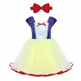 iEFiEL幼児用ベビー女の子プリンセスコスチュームクリスマスパーティーFairy Tale Dress Up withヘッドバンド 4T