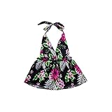 Mimoonkaka　水着 新生児 女の子 花のプリントス トラップ水着 ドレス カジュアル 服 子供 赤ちゃん ベイビー ガールズ　超可愛い　おしゃれ　幼児　夏　秋　人気