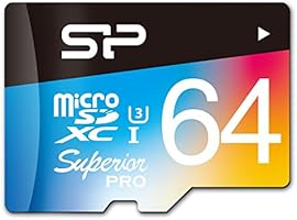 SP シリコンパワー microSDXCカード 64GB U3対応 4K動画 最大読込90MB/秒 最大書込80MB/秒 永久保証 SP064GBSTXDU3V20SP