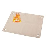 たき火台シート 防火シート 焚き火台シート 耐火 防炎 芝生保護 バーベキュー用品 キャンプ BBQ等適合 大きいサイズ 80×60cm 極