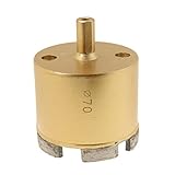 Dovewill ドリルビット　磁器　大理石　花崗岩、鉄筋コンクリート　ガラス　掘削　切削工具　２８サイズ選べ - ゴールド, 70mm
