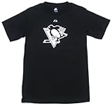 マジェスティックPittsburgh PenguinsブラックPrimaryロゴTシャツ S