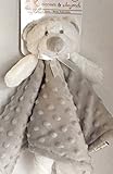 Blankets & Beyond White & Grey Bear Security Blanket by Blankets and Beyond