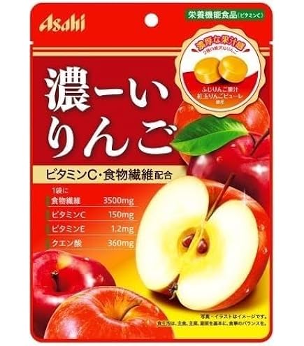 Amazon.co.jp: アサヒ 濃ーいりんご 80g : 食品・飲料・お酒