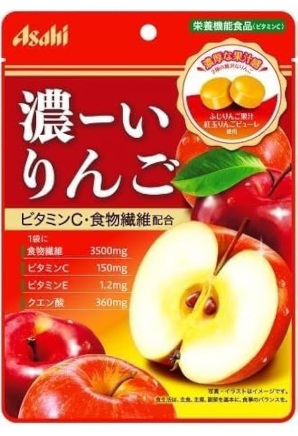 Amazon.co.jp: アサヒ 濃ーいりんご 80g : 食品・飲料・お酒