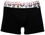 [アウトドアプロダクツ] アンダーウェア ブラック犬＆ハートバルーンゴムボクサーパンツ メンズ 犬