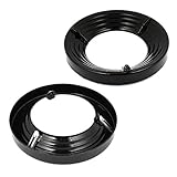 uxcell ガスバーナーキャップ バーナーヘッド　ブラック　交換部品　25cm直径　2個入