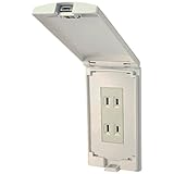 【北川工業】 室内壁コンセント用セキュリティーカバー(ホワイト) 【品番:KRDS30000W】