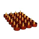 Creazy 12pc Mini Flameless Tapers WarmホワイトLEDクリスマスワックスストリップCandle Lamp
