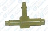 10ナイロンT型コネクタ1 / 4 " x 3 / 16 " x 3 / 16 "
