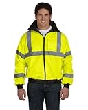 Occunomix LUXETJBJRL Bomber Jacket, Luxate Value, Class 3 Safety, Large, Yellow by Occunomix