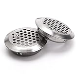 床・棚・キャビネット汎用 通気口 ステンレス丸型換気口 20個セット （直径65mm）