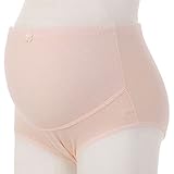 Freedi 3pcsコットンoverバンプマタニティショーツHigh Cut Underwear Brief for妊婦母 US サイズ: 3L カラー: ベージュ