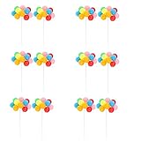 Perfk 多色　ミニバルーン　フラワーブーケ　花瓶に入れ　飾りDIY　クラフト　パーティー　ホーム　デコレーション　12つ入り