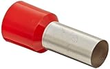 Panduit FSF86-18-L Insulated Ferrule Single Wire French End Sleeve 2 AWG Wire Size Red 0.45 Max Insu