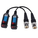 Fenteer スプリット　ジョイント　ミニ　BNC HD-CVI/TVI/AHDに対応　パッシブ　ビデオ　バラン　トランシーバー　2個入り　セット　17x2x1.5cm