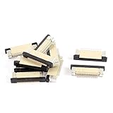 uxcell　フラットケーブルコネクタ　FFC FPCリボンソケットコネクタ プラスチック　金属　0.5mmピッチ　18ピン　10個入り