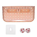 壁掛け式 シューズラック 靴箱スリッパ 下駄箱 玄関 トイレ 省スペース （ピンク　6セット）