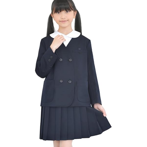 イートン スカート 紐タイ 上下4点セット 大きい 冬物 女子 紺 制服 Amazon.co.jp: イートン学生服 女子上下セット 16本車ヒダ