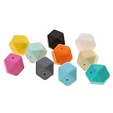 phenovo　シリコーン　歯がため　ビーズ　ママ授乳ネックレス　歯固め　DIY　チャーム　安全　全5タイプ - 17ミリメートル