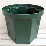 とんでもないポット：約13号モスグリーン（1個）[スリット鉢CSM-400八角形]