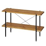 ドウシシャ(Doshisha) ラック オープンシェルフ ラック2段(幅90cm) 幅90×奥行34.5×高さ64cm オイルステインラック 2段 OR9064-2