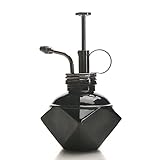 純粋なスタイルのプラント・ミスター - 真鍮の噴霧器を備えた黒色のガラス瓶 （ガンメタルカラー）